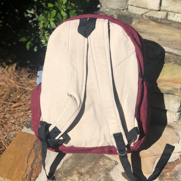 Handmade Himalayan Hemp Backpack - Picture 3 of 5